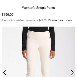 The North Face Snoga pants